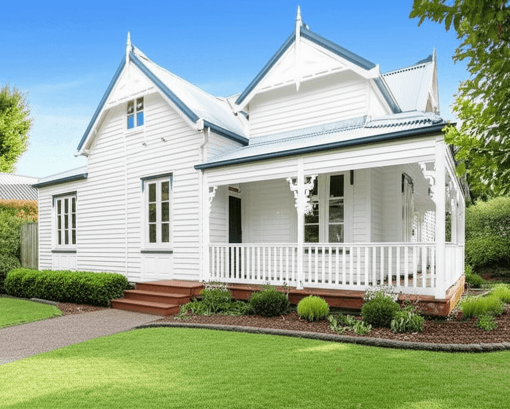 Restored heritage weatherboard home in Wellington after recladding