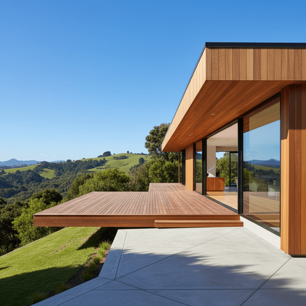 Modern architecturally designed Wellington home exterior with premium materials and clean lines